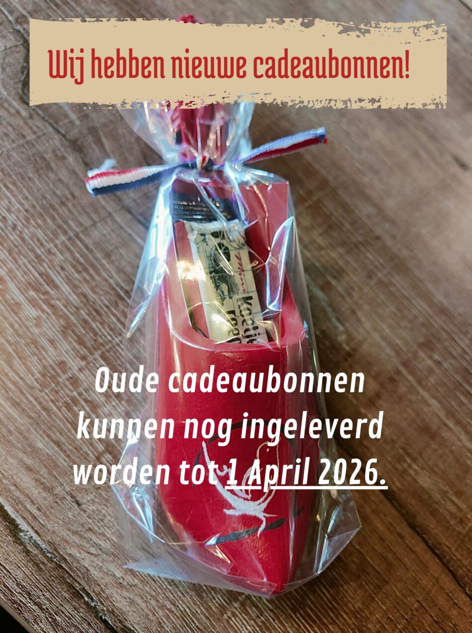 Nieuwe cadeaubonnen!